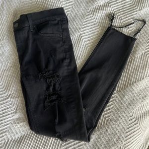 Express Black Ripped Jeans